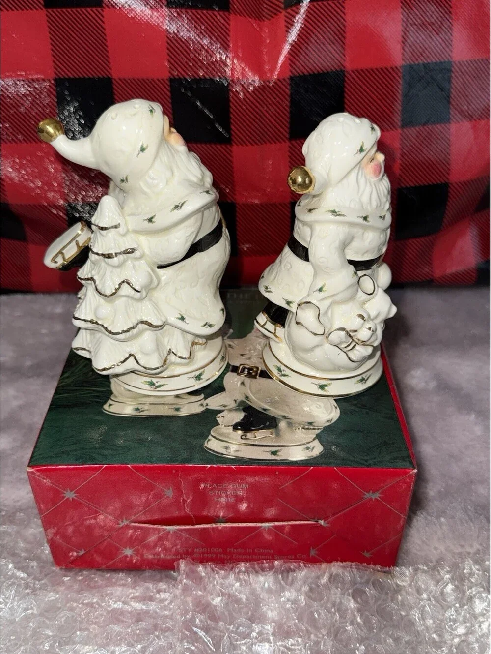 🎅🏻 Christmas Happy Holidays Salt And Paper Shaker Santa Clause Set